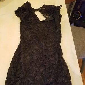Black lace dress